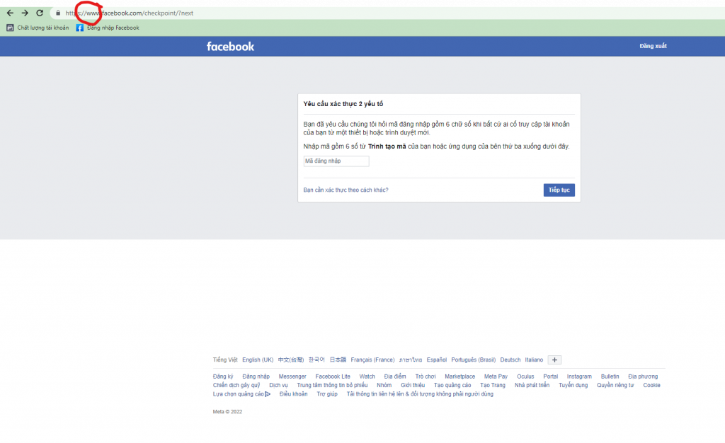 chuyển về m.facebook.com để tránh bị xác minh danh tính