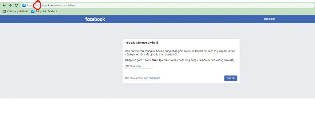 chuyển về m.facebook.com để tránh bị xác minh danh tính 2